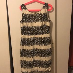 Kate Spade black and white lace print dress